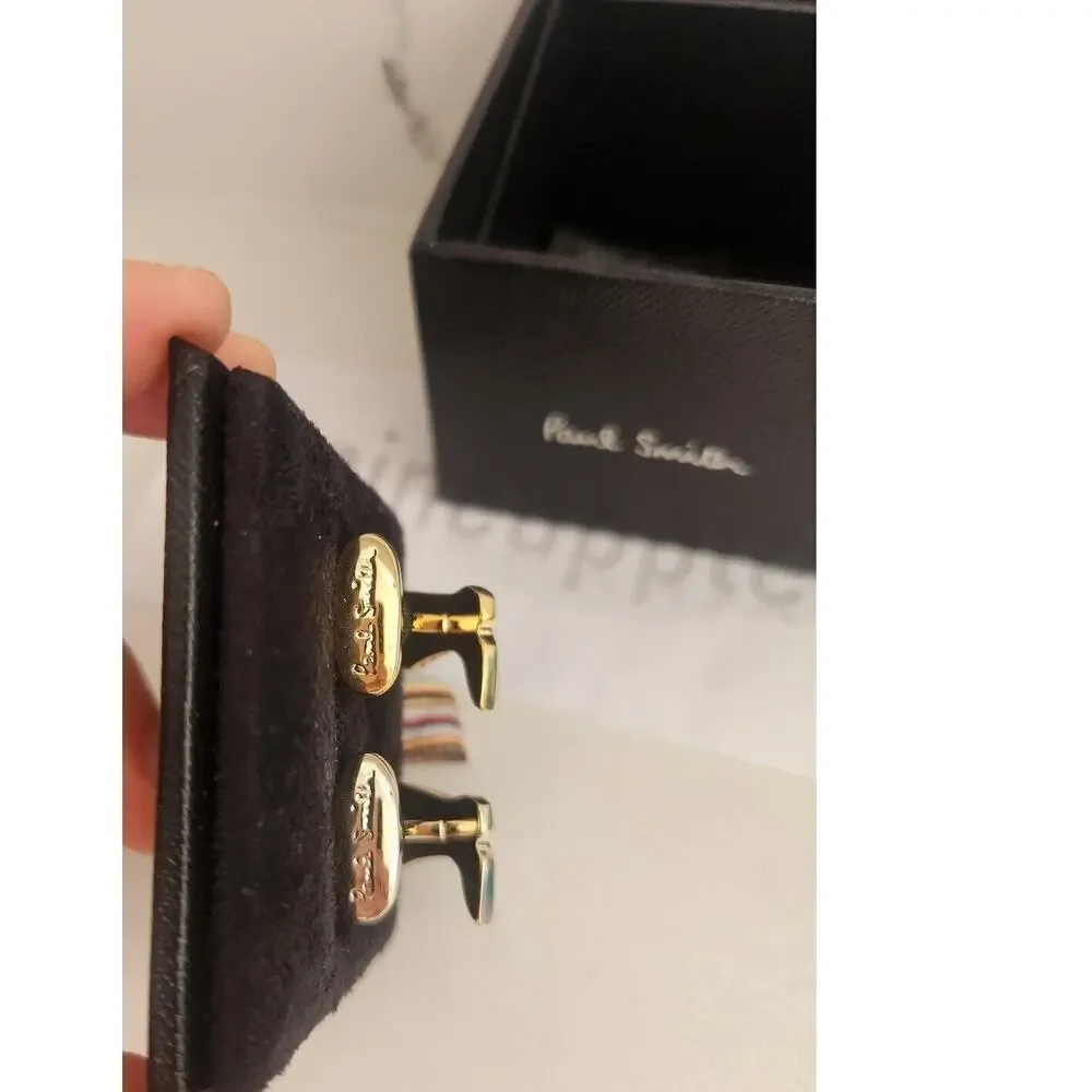 NIB Paul Smith Metal CUFFLINKS Boots With Star